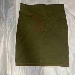 Green pencil skirt